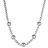 Collier acier femme maille très sérrée et boule acier