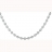 Collier acier maille grain café 9.5mm 55cm