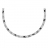 Collier acier motif salamandre en résine noire - 53cm réglable 4
