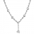 Collier acier Y et pendentif coeur