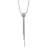 Collier argent 1 boule et 3 chaines pendantes réglable 40+5cm