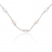 Collier argent 5 perles