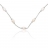 Collier argent 5 perles