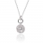 Collier argent boule oxyde