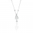 Collier argent et oxyde de zirconium