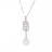 Collier argent et perles