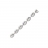 Collier argent maille grain de café
