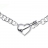 Collier argent maille jaseron, cœur et flèche 40 cm