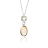 Collier argent, nacre et quartz citron ELLE JEWELRY