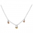 Collier argent pampilles ambre véritable + pierres blanches