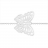 Collier argent papillon