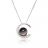 Collier argent, perles de Tahiti et diamant