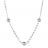 Collier argent rhodié boules 60cm