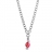 Collier argent rhodié enfant bonbon rose - 40cm réglable 37