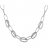 Collier argent rhodié maillons ovales 45cm