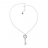 Collier Argenté GUESS Clef