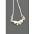 Collier Babydoll noeud argent