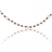 Collier boules or et grenat