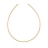 Collier cable omega 1.8mm 42cm plaqué or