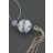 Collier CALANQUES boule bleue