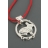 Collier charm Holder 'LAPIN' cordon rouge