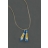 Collier chaussons bleus Le Bal des débutantes