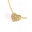 Collier Coeur or jaune