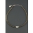 Collier cristal gris noeud charms