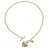 Collier GUESS Doré Coeur Bombé