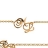 Collier initiale découpe anglaise maille forçat grand modèle