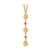 Collier jaser.+ 4 cerc.+ pierres rose metal martelé 39 cm + ra
