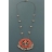 Collier MADRAS corail mm