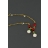 Collier Muguet et coccinelle