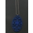 Collier Night Fever Ovale Bleu klein