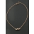 Collier noeud plaqué or rose