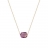 Collier or et améthyste