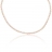 Collier or et perle biwa rose