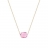 Collier or et quartz rose