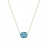 Collier or et topaze bleue