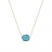 Collier or et topaze bleue