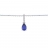 Collier or gris diamant saphir