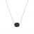 Collier or gris et onyx