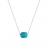 Collier or gris et turquoise