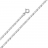 Collier or gris maille marine