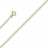 Collier or jaune maille cheval 45cm