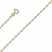 Collier or jaune maille marine 45cm