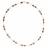 Collier or tube avec perle couleur <a title='Offrir du chocolat à la saint-valentin' href='http://www.familyby.com/boutiques/detailCategorie/4222' style='text-decoration:none; color:#333'><strong>chocolat</strong></a>