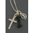 Collier Os Croix et Camée Noir