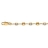 Collier plaqué or fantaisie pierres blanches et boules plaqué or