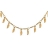 Collier plaqué or pampilles 37+7cm